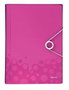 Leitz Carpeta Acordeón WOW PP A4, Fucsia con 6 Separadores