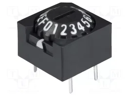 Aratas (Formerly Omron Components) A6A-16R Conmutador de código HEX/BCD 16 posiciones THT