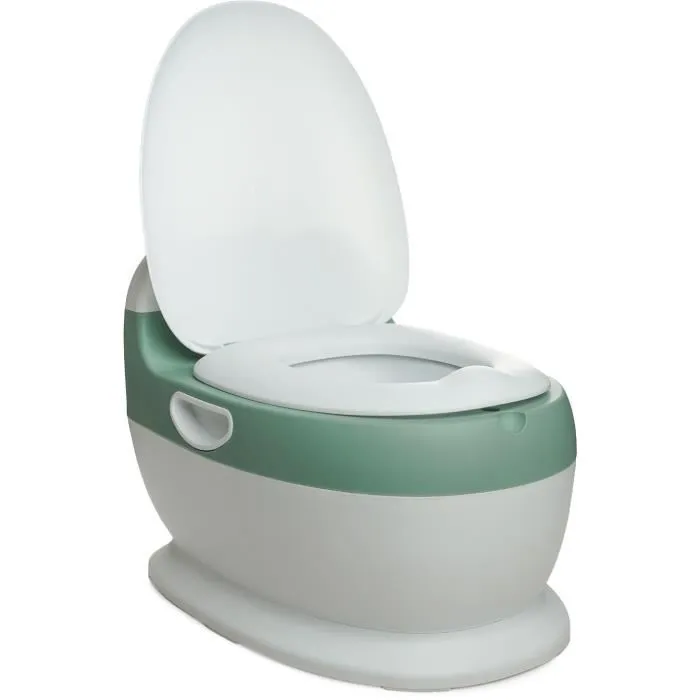 Thermobaby THE3023191751763 Mini Inodoro - Sage Green - Cómodo con Sonido de Descarga