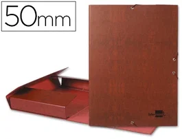 Liderpapel Carpeta para proyectos Folio con lomo de 50 mm y cierre elástico