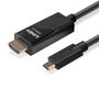 LINDY Adaptador de cable de vídeo 43317 USB Tipo C a HDMI tipo A 10 m Negro
