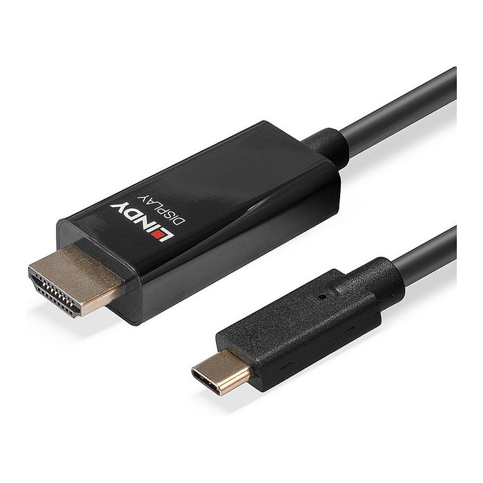 LINDY 43317 Cable Adaptador USB-C a HDMI con HDR 10m, Negro