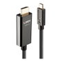 LINDY 43317 Cable Adaptador USB-C a HDMI con HDR 10m, Negro