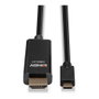 LINDY 43317 Cable Adaptador USB-C a HDMI con HDR 10m, Negro