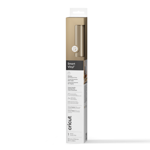 Cricut Vinilo Inteligente Metálico Permanente Champán Mate Cricut Vinilo Inteligente Metálico Permanente Champán Mate