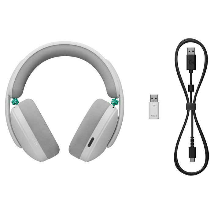 Logitech G G325 Lightspeed Auriculares Gaming Inalámbricos Blanco - Diadema, Bluetooth 5.2, 24h Batería, PC, PS5, Xbox, Switch