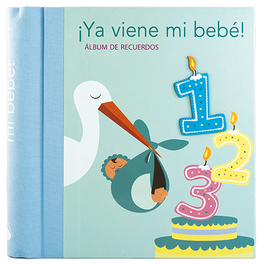 SAN PABLO EDITORIAL, ¡Ya viene mi bebé! - Álbum de recuerdos (Azul)