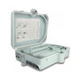 DeLOCK Caja de distribución de fibra óptica 24 puertos gris IP65