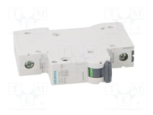 SIEMENS 5SL4116-6 Interruptor magnetotérmico 16A 1 Polo 10kA SIEMENS 5SL4116-6 Interruptor magnetotérmico 16A 1 Polo 10kA