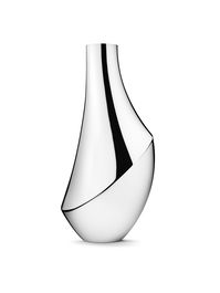 Georg Jensen Jarrón Flora Acero Inoxidable Pulido a Espejo Altura 50 cm