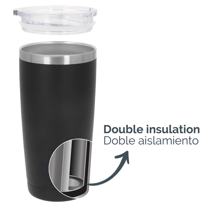 AKTIVE Vaso Térmico de Acero Inoxidable