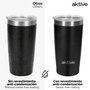 AKTIVE Vaso Térmico de Acero Inoxidable