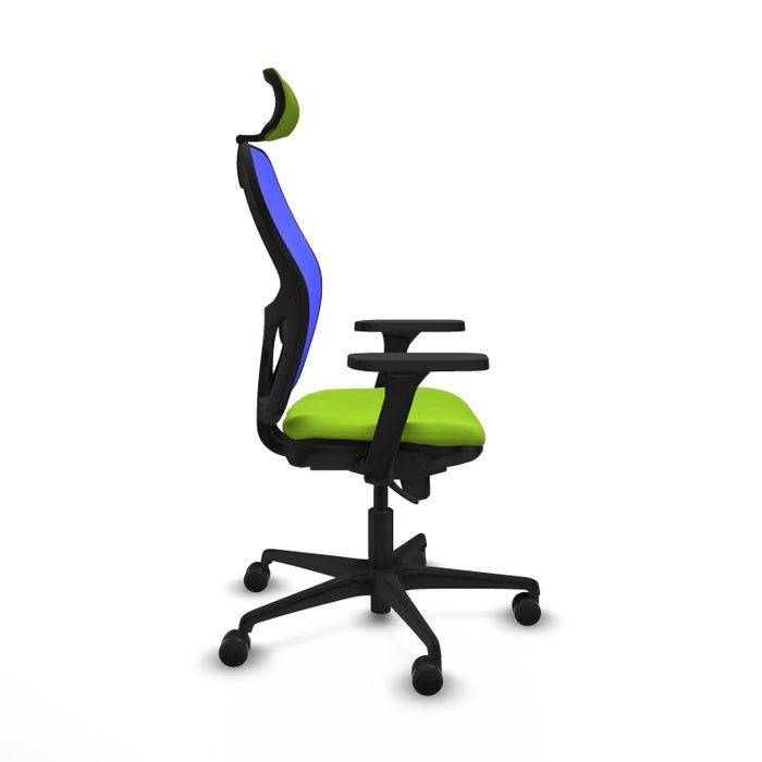 PIQUERAS Y CRESPO Silla de oficina Jorquera con mecanismo Sincro, Pistacho y Azul PIQUERAS Y CRESPO Silla de oficina Jorquera con mecanismo Sincro, Pistacho y Azul