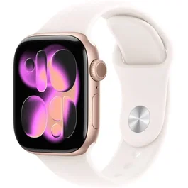 Apple MF84E4ZRA Watch Series 11 GPS + Cellular 42mm Caja de Aluminio Oro Rosa Correa Deportiva Tono Rubor Claro Talla S/M