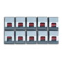 MAUL 6241094 Clip de rollo autoadhesivo de 3.3 cm, montaje en pared, plata