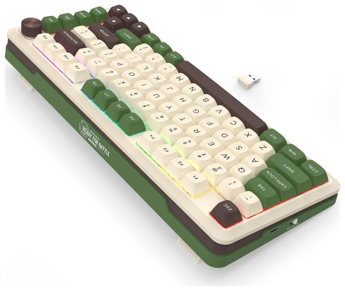 Redragon K681CGC-RGB-PRO Cyrus Teclado Mecánico Gaming Inalámbrico RGB 81 Teclas Layout Español