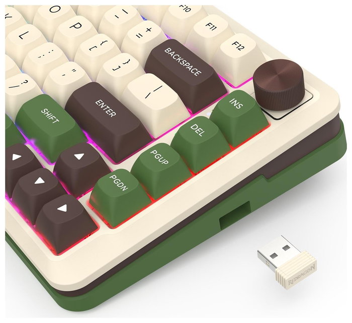 Redragon K681CGC-RGB-PRO Cyrus Teclado Mecánico Gaming Inalámbrico RGB 81 Teclas Layout Español
