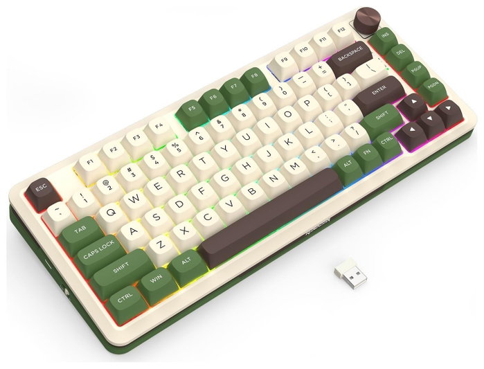 Redragon K681CGC-RGB-PRO Cyrus Teclado Mecánico Gaming Inalámbrico RGB 81 Teclas Layout Español