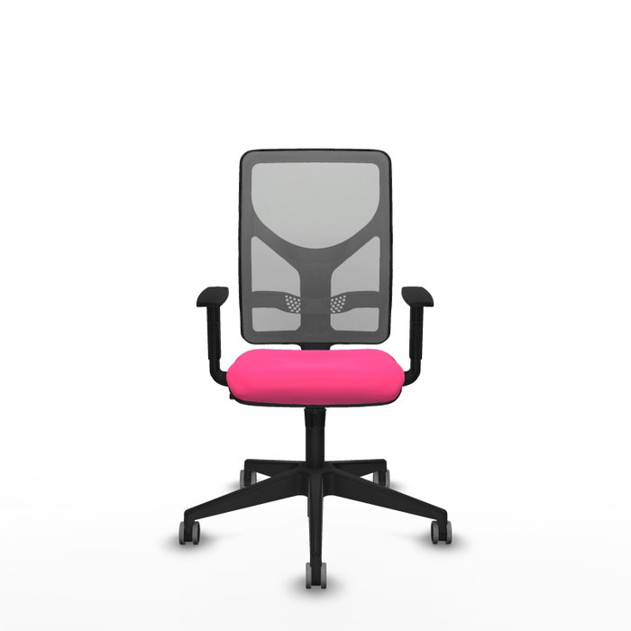 PIQUERAS Y CRESPO Silla de oficina Motilla Rosa y Gris PIQUERAS Y CRESPO Silla de oficina Motilla Rosa y Gris
