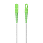 AISENS Cable Fibra Óptica Latiguillo G657A2 3.0 9/125 SMF Simplex CPR DCA LSZH SC/APC-SC/APC Blanco 60 m