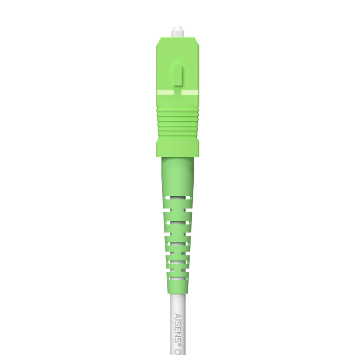 AISENS Cable Fibra Óptica Latiguillo G657A2 3.0 9/125 SMF Simplex CPR DCA LSZH SC/APC-SC/APC Blanco 60 m