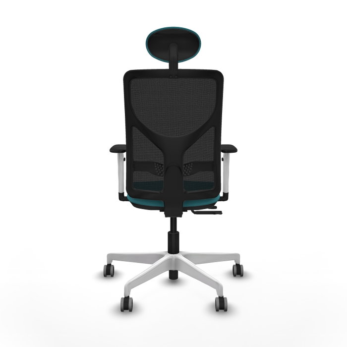PIQUERAS Y CRESPO Silla de oficina Motilla Turquesa y Negro PIQUERAS Y CRESPO Silla de oficina Motilla Turquesa y Negro