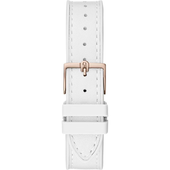 Furla WW00011003L3 Reloj de Mujer con Correa Blanca y Caja Rosa