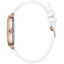 Furla WW00011003L3 Reloj de Mujer con Correa Blanca y Caja Rosa