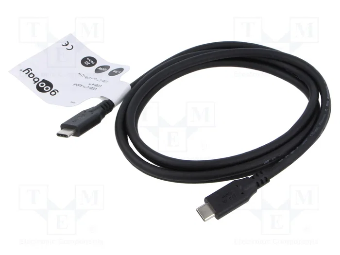 GOOBAY Cable USB 4.0 USB-C a USB-C 1,5m Negro GOOBAY Cable USB 4.0 USB-C a USB-C 1,5m Negro