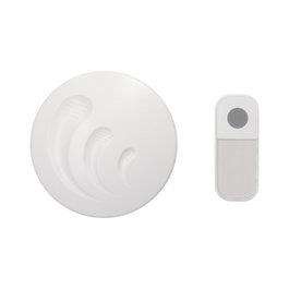 Wolfpack Linea Profesional Timbre Inalámbrico Blanco con 1 Melodía y 60m de Alcance
