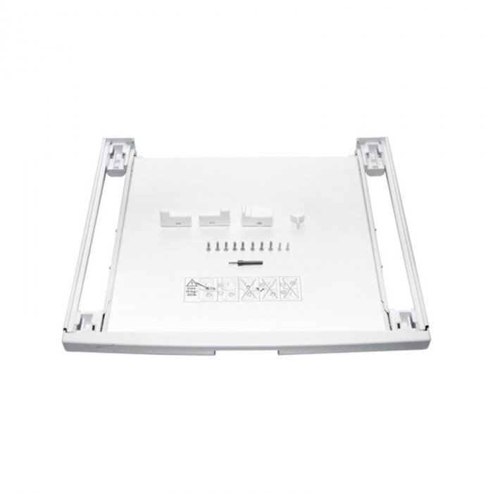 Bosch WTZ11400 Kit Apilable con Bandeja Deslizante 60 cm Blanco