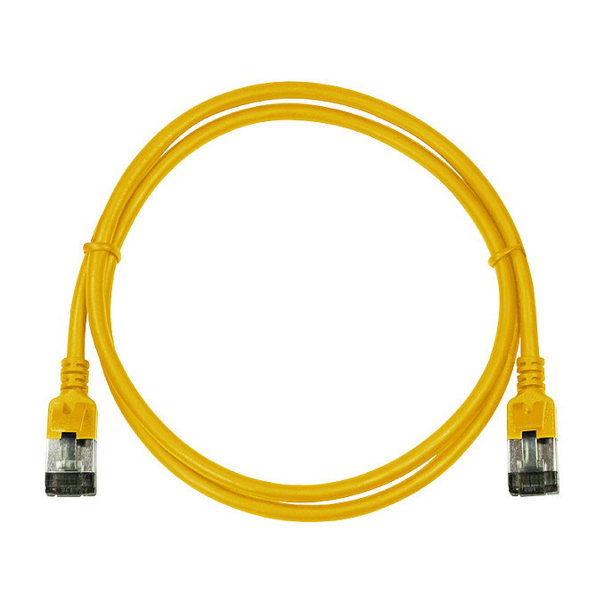 LogiLink CQ9037S Patchkabel CAT6A SlimLine Amarillo 1,0m