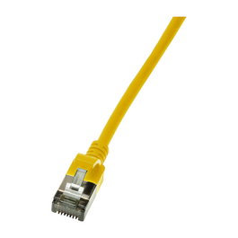 LogiLink CQ9037S Patchkabel CAT6A SlimLine Amarillo 1,0m
