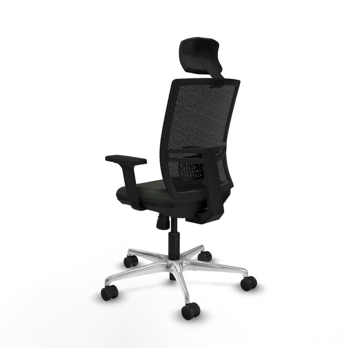 PIQUERAS Y CRESPO Silla de oficina Yunquera con mecanismo Sincro Negro PIQUERAS Y CRESPO Silla de oficina Yunquera con mecanismo Sincro Negro