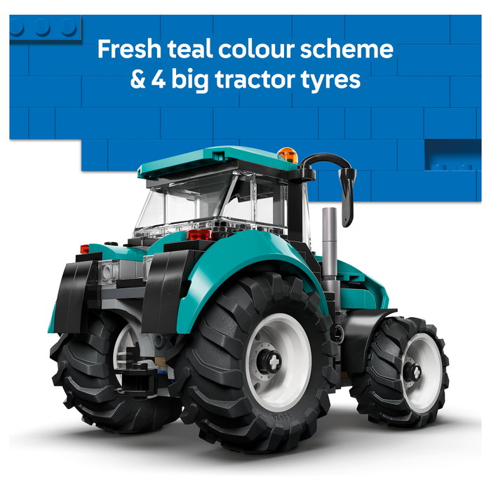 LEGO City Tractor 60498 - Set de construcción de 204 piezas