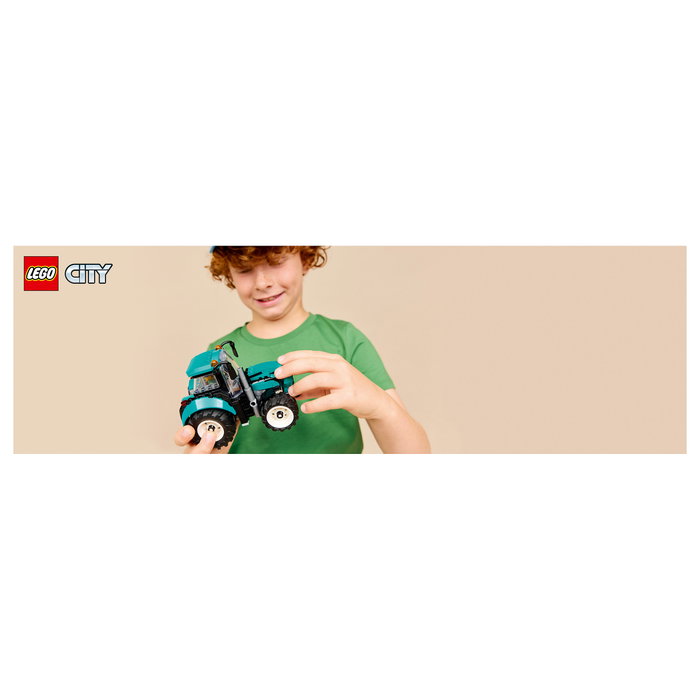 LEGO City Tractor 60498 - Set de construcción de 204 piezas