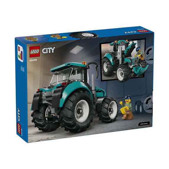 LEGO City Tractor 60498 - Set de construcción de 204 piezas