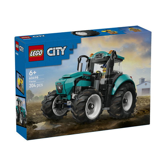 LEGO City Tractor 60498 - Set de construcción de 204 piezas