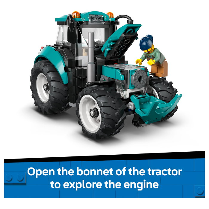 LEGO City Tractor 60498 - Set de construcción de 204 piezas