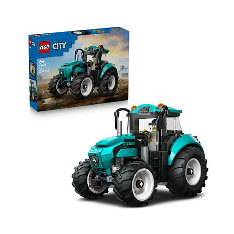 LEGO City Tractor 60498 - Set de construcción de 204 piezas