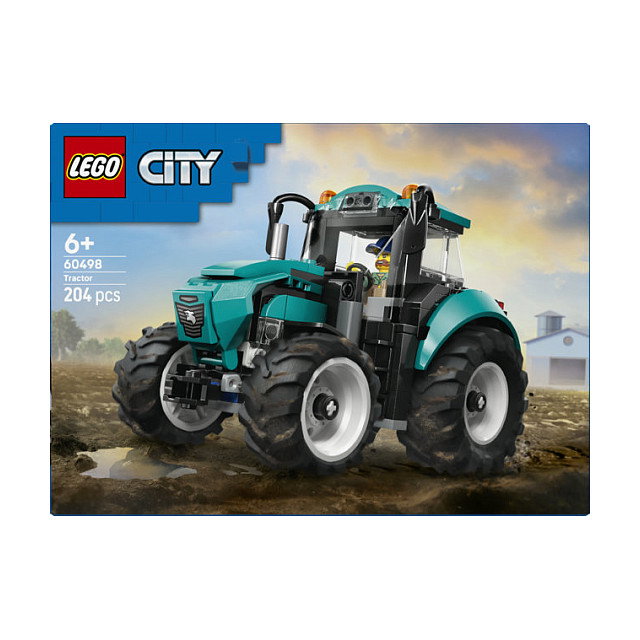 LEGO City Tractor 60498 - Set de construcción de 204 piezas