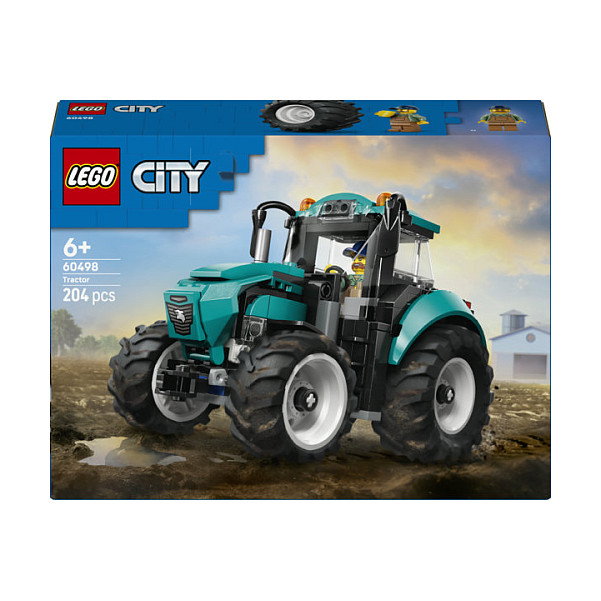 LEGO City Tractor 60498 - Set de construcción de 204 piezas