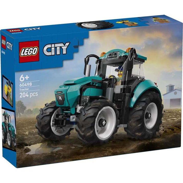 LEGO City Tractor 60498 - Set de construcción de 204 piezas