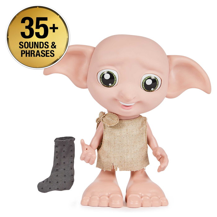 SPIN MASTER Wizarding World Harry Potter Dobby Interaktiver Dobby Hauself Figura Interactiva Sonora Multicolor 35 Melodias y Voz