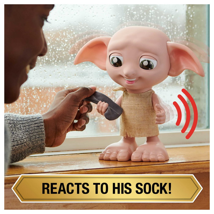 SPIN MASTER Wizarding World Harry Potter Dobby Interaktiver Dobby Hauself Figura Interactiva Sonora Multicolor 35 Melodias y Voz