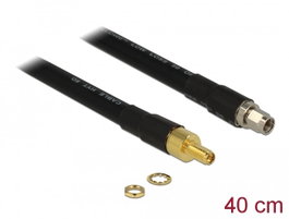 DeLOCK Cable Coaxial RP-SMA a RP-SMA 0,4 m Low Loss CFD400