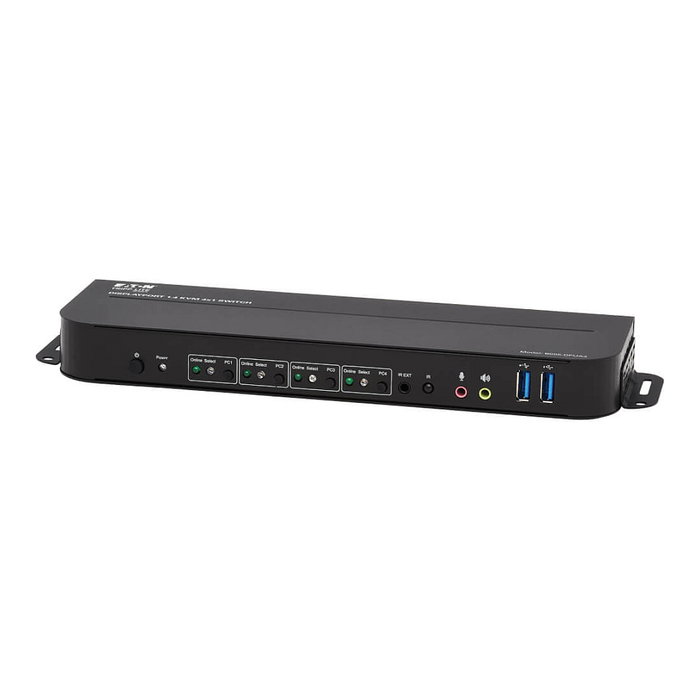 Eaton Tripp Lite 4-Port DisplayPort/USB KVM Switch 4K 60 Hz HDR HDCP 2.2 IR DP 1.4 USB Sharing