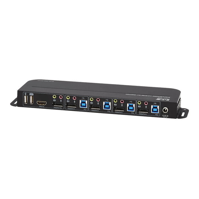 Eaton Tripp Lite 4-Port DisplayPort/USB KVM Switch 4K 60 Hz HDR HDCP 2.2 IR DP 1.4 USB Sharing