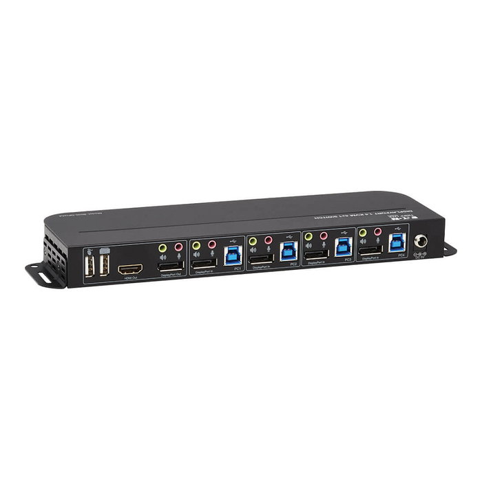 Eaton Tripp Lite 4-Port DisplayPort/USB KVM Switch 4K 60 Hz HDR HDCP 2.2 IR DP 1.4 USB Sharing