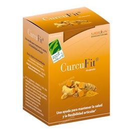 Cien Por Cien Natural Curcufit 90 Cápsulas | Soporte Articular, Antioxidante, Sistema Inmunológico, Digestivo y Hepático
